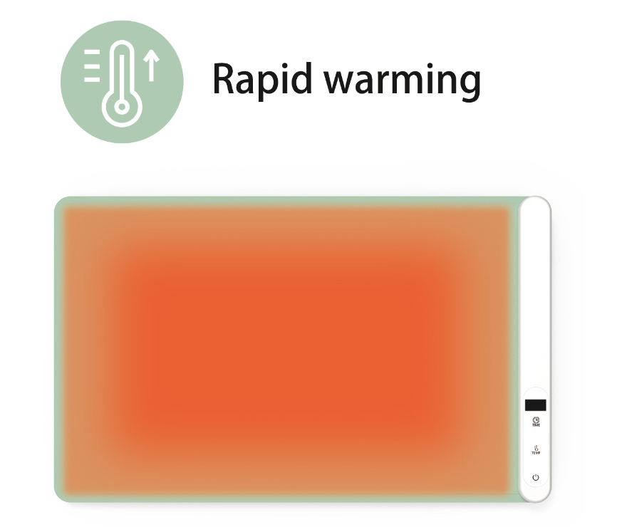 ST&JT Electric Warming Tray - Full Surface Heating,Rollable & Portable,Premium Silicone Nano-Material,3 Temperature Settings,Auto Shut-Off -Versatile Food Warmer for Gatherings,Parties,Everyday Use